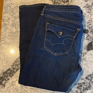 Big Star Women's Deep Blue Straight Leg Jeans